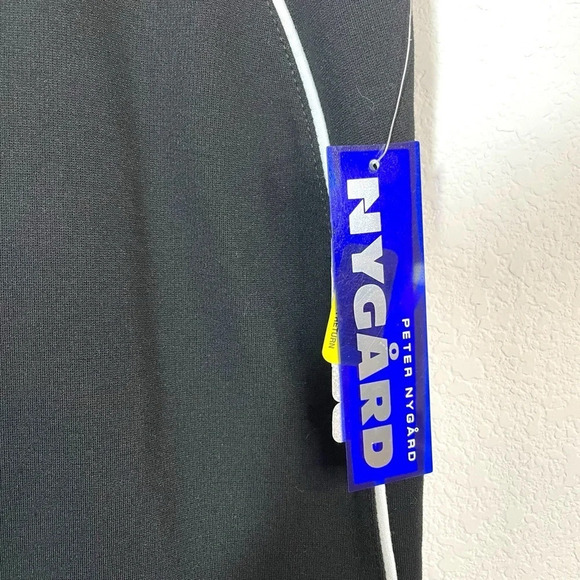 NWT Peter Nygard Slims Leggings in Black with White Trim Size S - Picture 7 of 13